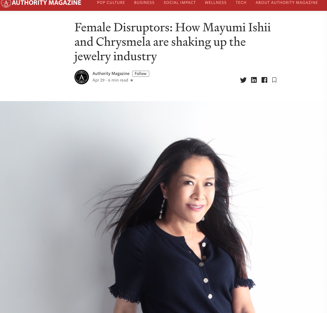Female Disruptors:  Shaking up the jewelry industry
