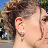 Neo Antique Earring Jackets in Yellow Gold