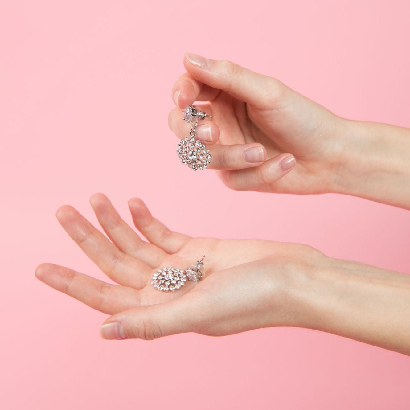 Fireworks grande earring jackets to match your diamond studs. They automatically fit, lock and lift your earrings. Swarovski crystal earring jackets