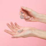 Fireworks grande earring jackets to match your diamond studs. They automatically fit, lock and lift your earrings. Swarovski crystal earring jackets