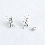 Neuron Full Earring Set comes with a beautiful  "X" (love) stud earring which you can enjoy solo, or with any jackets from  Chrysmela collections.  A perfect travel jewelry that expands your earring wardrobe with ease.   
