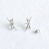 Neuron Full Earring Set comes with a beautiful  "X" (love) stud earring which you can enjoy solo, or with any jackets from  Chrysmela collections.  A perfect travel jewelry that expands your earring wardrobe with ease.   