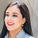 Duchess earring jackets by Chrysmela add sparkle to your diamond earrings and any stud earrings.  Easy to use, it automatically locks and lifts all your earrings 